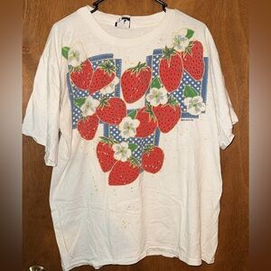 sweet vintage strawberry shirt